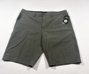 Volcom Mens Frickin SNT Static 21 Gray Stripe Modern Hybrid 10" Shorts Sz 40 NWT - Picture 1 of 18