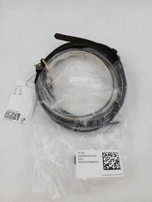 H&M Cinturón Ajustado Mujer Pequeño Negro Gris Blanco Dorado Hebilla 35" Largo Nuevo Foto 1 de 4