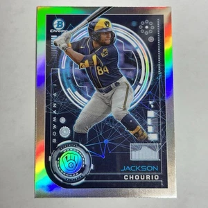 2024 Bowman Chrome Jackson Chourio A.I. # BAI-16 Brewers - Picture 1 of 2