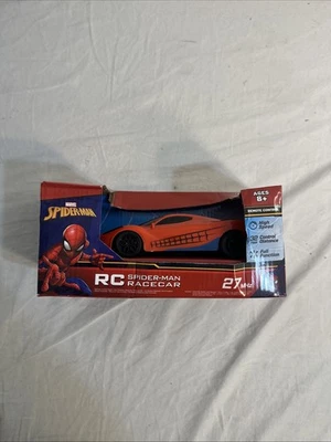 Marvel Spider-Man 27 MHz RC Race Car w/ Wheel Controller - NEW - Image 1 of 4