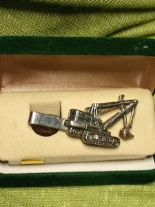 Mecury Industries Tie Clip Front Loader Excavator Silvertone In Original Box - Picture 1 of 24