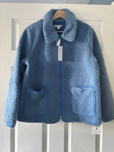 Mudflower weiche Sherpa Fleecejacke, blau, Größe 10 oder 18 - Bild 1 von 7