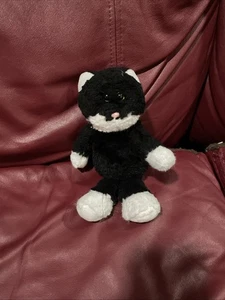 Ty Attic Treasures 2017 esmoquin negro gato Bessie ojos verdes peluche - Imagen 1 de 2