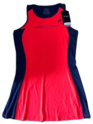 ASICS Womens XL Blue PINK Tank DRESS Tennis Exercise Fitness Yoga  New - Image 1 of 4