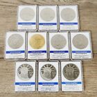 10 AMERICAN MINT SLABBED PROOF PLATINUM PLATE GOLD PLATE COINS MEDALS NICE