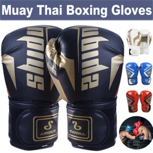 Pro Boxing Gloves Sparring Mitts Muay Thai Punching bag Kickboxing MMA Training - Picture 1 of 58