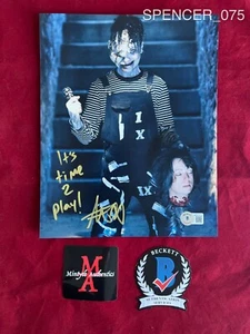 SPENCER CHARNAS ICE NINE KILLS SIGNED 8x10 PHOTO! BECKETT! WELCOME TO HORRORWOOD - Picture 1 of 11