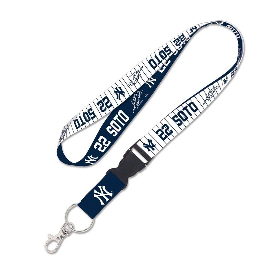 JUAN SOTO #22 NEW YORK YANKEES LANYARD DETACHABLE BUCKLE NEW WINCRAFT - Image 1 of 1