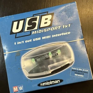 Midiman USB MIDISPORT 1x1 USB MIDI Interface For Windows & Mac - Picture 1 of 6