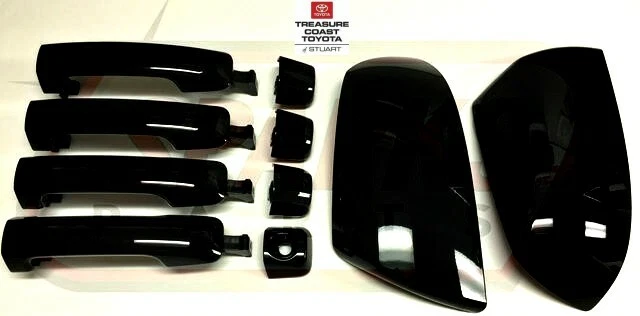 NEW OEM TOYOTA TUNDRA & SEQUOIA MIRROR & DOOR HANDLE COVERS 202 BLACK - Изображение 1 из 1