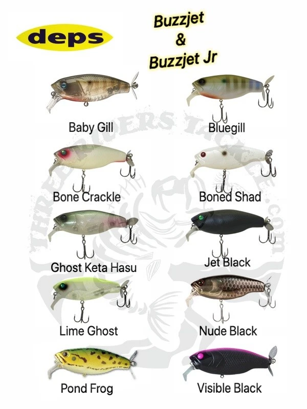 Deps Buzzjet & Buzzjet Jr Wakebait / Topwater Lure - Choose Size / Color - Image 1 of 1