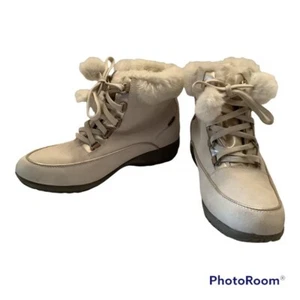 SPORTO KATIE "WINTERWEISS" WASSERDICHTE WILDLEDERSTIEFEL GRÖSSE 8 1/2 NEU IM KARTON - Bild 1 von 1