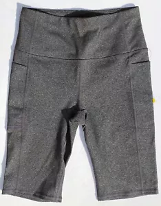 SKECHERS GoWalk GoFlex Hight Waist Gym Cycle Bike Shorts Leggings Black Grey New - Picture 1 of 24