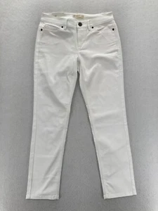 J. Jill Jeans Women's 2 Authentic Fit Slim Ankle White Stretch Denim Low Rise - Picture 1 of 13
