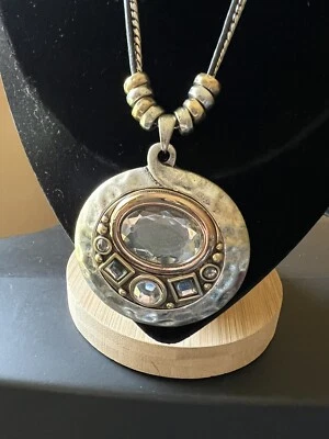 Ожерелье Laura Ashley коренастое скошенное стекло в подвеске - Изображение 1 из 4