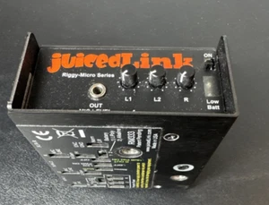JuicedLink RM333 Riggy Micro Bajo Ruido 3 XLR Preamplificador de Entrada Cámaras DSLR Sin Probar - Imagen 1 de 8