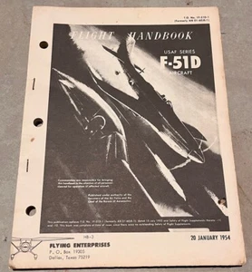 Flight Handbook USAF Series F-51D Aircraft January 1954 Korean War era - Picture 1 of 5