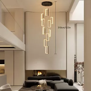 Modern Ceiling Lighting Living Room Chandelier Pendant Light w/ Remote Control - Picture 1 of 22