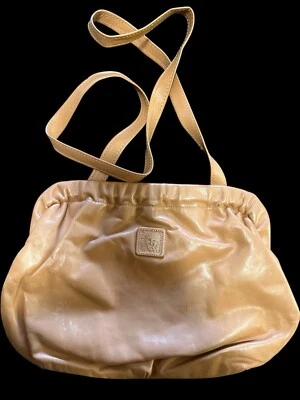 Bolso Cartera Vintage Anne Klein Para Calderón Cuero Sintético Tostado Suave Años 90’s Foto 1 de 4