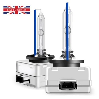 BMW X3 E83 2007-2011 Pair D1S Xenon HID Bulbs Ice Blue 8000K Low Beam Headlights - Image 1 of 4