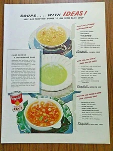 1944 Campbell's Soup Ad Soups with Ideas - Picture 1 of 1