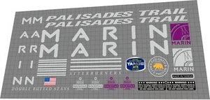 MARIN Palisades Trail (1993) Frame Decal Set - Picture 1 of 2