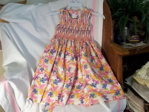 Copper Key Multi-Color Floral Butterfly Smocked Toddler Girl Dress Size 3 - Picture 1 of 5