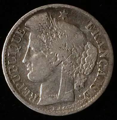 1850 - A France Silver 50 Centimes, Free US Shipping - Image 1 of 2