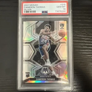 2021-22 Mosaic #215 Cameron Thomas Silver Prizm Rookie RC Cam Nets - Imagen 1 de 2