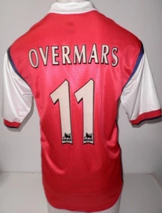 ARSENAL camiseta Nike roja Premier League 1998-1999 jersey maglia 98-99 OVERMARS - Imagen 1 de 9