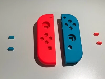 NEW OEM Genuine Nintendo Neon Red & Blue Left Right + SL SR Joy Con Shell Set - Image 1 of 4