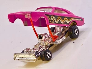 Matchboxš„Lesney 1971 Dodge Charger Dragster Pink Rarer Tan Baseš„ - Picture 1 of 12