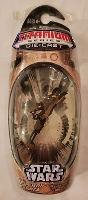 Star Wars Titanium Series Die Cast 2006 Stolen Imperial SPEEDER BIKE with Paploo - Image 1 of 4