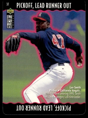 1996 Collector's Choice You Make the Play Lee Smith California Angels #37A - Image 1 of 2