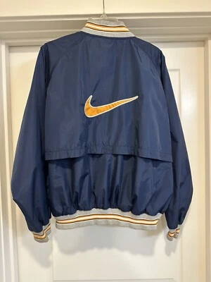 Chaqueta de bombardero vintage Y2K Nike XL 16-18 desgastada deletreada Foto 1 de 4