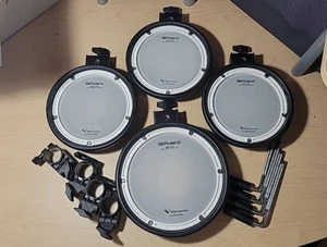 Roland 4 pack mesh upgrade (1) PDX-8 & (3) PDX-6A W/ Clamps & L Rods pdx 8 #2D1 - Foto 1 di 11