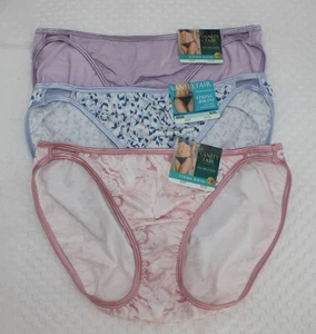 NWT set/3 VANITY FAIR ILLUMINATION STRING BIKINI 18108 BLUE VIOLET WORLDS 8/XL - Picture 1 of 5