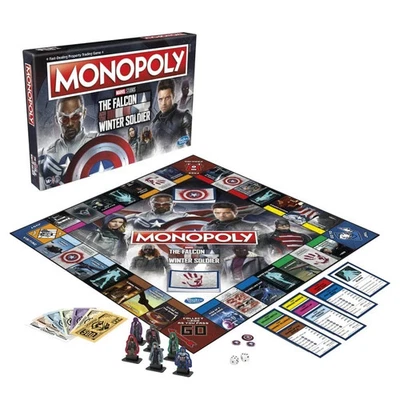 Marvel The Falcon And The Winter Soldier Monopoly Board Game New & Sealed - Image 1 of 3