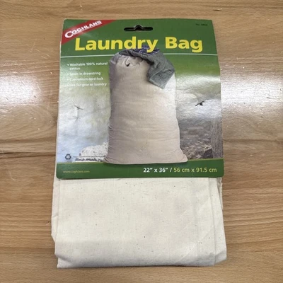 Bolsa de Lavandería Coghlan's Algodón Natural, Lavable, Cordón con Cierre de Cordón Foto 1 de 4