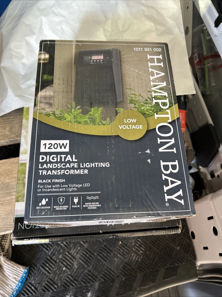 NUEVO Transformador de iluminación digital de paisaje de 120 vatios de bajo voltaje Dusk Dawn Foto 1 de 1