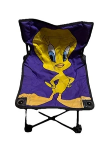 SHAKESPEAR Looney Tunes Tweety Bird 2000 Vintage Kids' Folding Camp Chair Purple - Picture 1 of 7