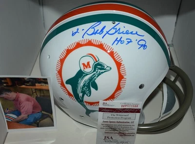 BOB GRIESE AUTOGRAPHED FULL SIZE TK SUSPENSION HELMET MIAMI DO;PHINS HOF 90 JSA - Image 1 of 4