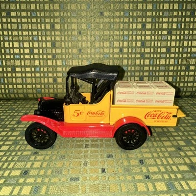 Doe Cast Coca - Cola Ford Truck Crate Coin Bank  1918 Runabout Model T - 6 3/4” - Image 1 of 4