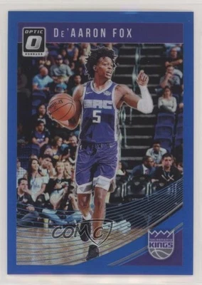 2018-19 Panini Donruss Optic Blue Prizm /49 De'Aaron Fox #51 - Image 1 of 2