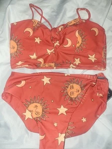 2 Piece Bikini Orange Size Medium - Picture 1 of 4