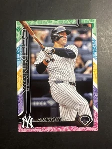 2025 TOPPS Series 1 Easter Rainbow #14 Anthony Rizzo New York Yankees - Picture 1 of 2