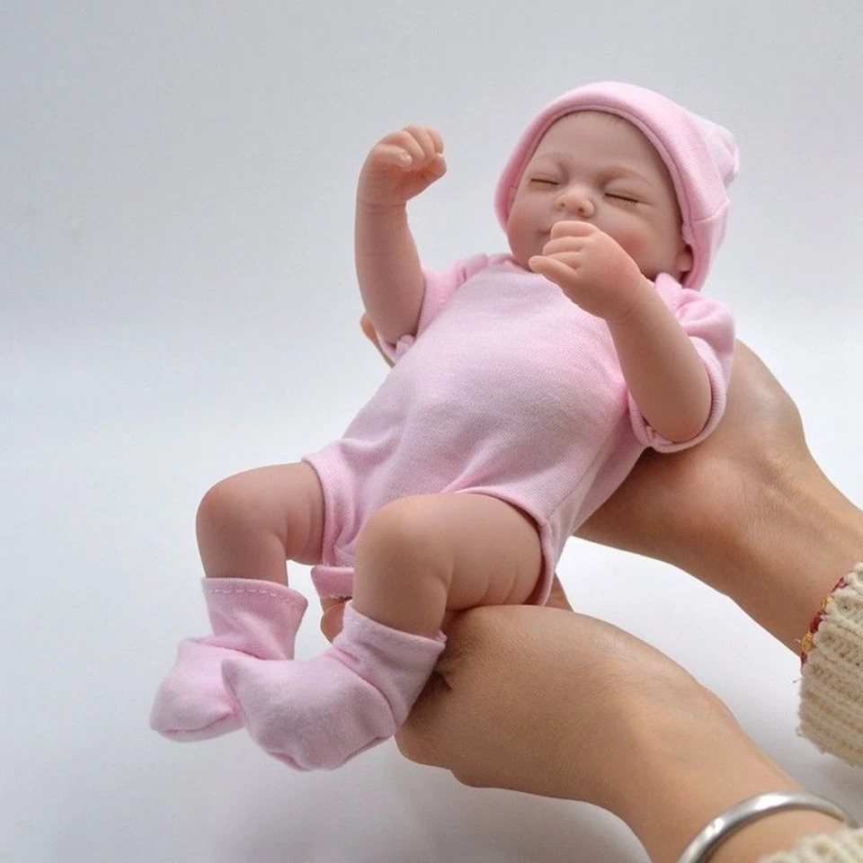 18 Inch Reborn Baby Dolls Full Body Vinyl Silicone Girl Doll Newborn Babies Xmas