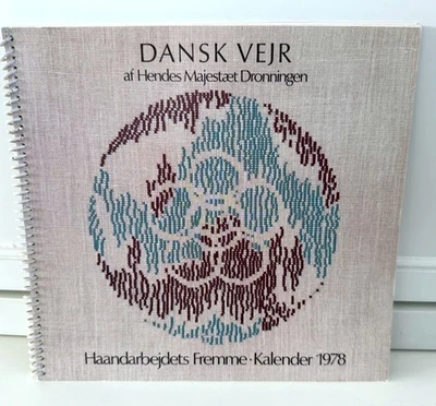 Vintage Haandarbejdets Fremme Danish Weather Cross Stitch Calendar 1978 - Image 1 of 4