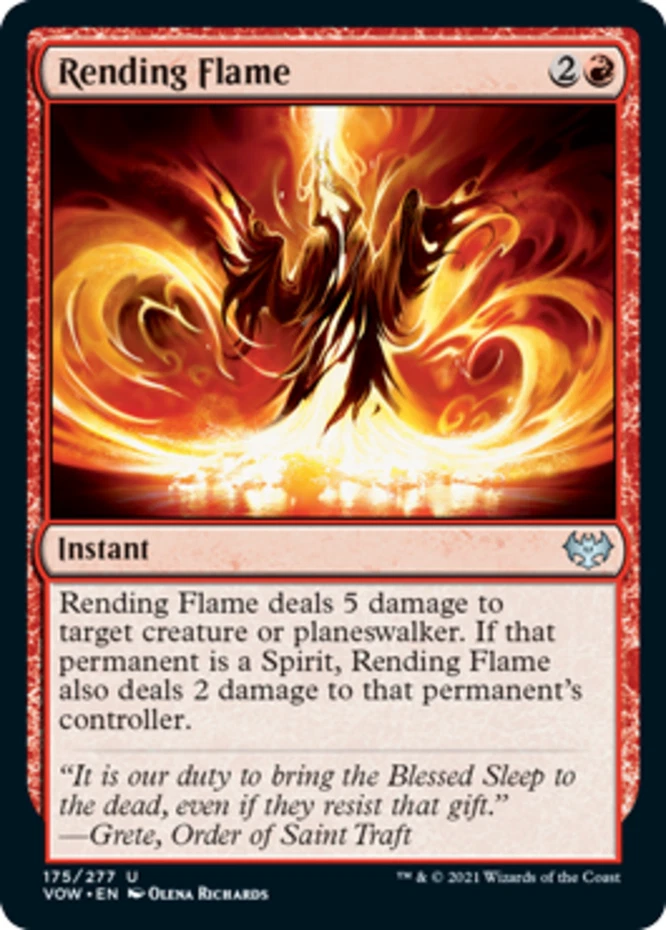 x1 Rending Flame - Innistrad: Crimson Vow - NM - MTG - Image 1 of 1