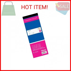 BAZIC Cash Money or Rent Receipt Book, 50 Sets 7 1/2" x 2 3/4" 2-Part Carbonless - Picture 1 of 2